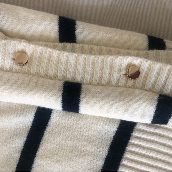 Ann Taylor LOFT Striped Modern Poncho - Picture 7 of 8